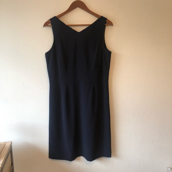 Talbots Dresses & Skirts - Talbots Beautiful Navy Blue Sleeveless Lined Dress Size 12